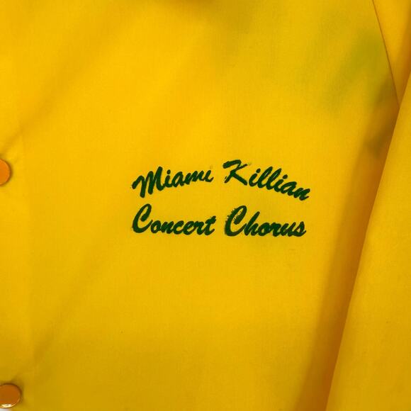 1970s Vintage Pla-Jac by Dunbrooke Miami Killian Chorus Club Windbreaker Jacket - Picture 3 of 5